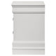 Nim Nightstand 2 Storage Drawers 24 Inch Classic White Molded Trim BM328685