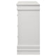 Nim Wide Dresser 6 Storage Drawers Classic White Molded Trim Edges BM328686