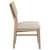 Lno Dining Side Chair Set of 2 Radio Cane Woven Back Beige Wood BM328698
