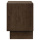 Genu Nightstand 2 Drawers w Fingertip Handles Warm Walnut Brown BM328711