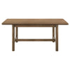 Billie Dining Table Walnut Brown Veneer Hardwood Rectangular 71 Inch BM328732