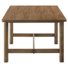 Billie Dining Table, Walnut Brown Veneer Hardwood, Rectangular 71 Inch