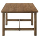 Billie Dining Table, Walnut Brown Veneer Hardwood, Rectangular 71 Inch