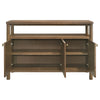 Billie Sideboard Buffet Cabinet 3 Doors 1 Shelf Brown Wood 52 Inch BM328735