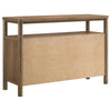 Billie Sideboard Buffet Cabinet 3 Doors 1 Shelf Brown Wood 52 Inch BM328735
