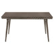 Nolan Dining Table Dark Brown Hardwood Rectangular 59 Inch Top BM328738