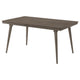 Nolan Dining Table Dark Brown Hardwood Rectangular 59 Inch Top BM328738
