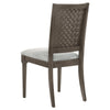Nolan Dining Chair Set of 2 Gray Fabric Dark Brown Hardwood Frame BM328739