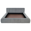 Limo California King Platform Bed Gray Upholstered Frame Low Profile