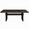 Vonn Dining Table Wide Panel Legs 80 Inch Rectangular Top Black BM328827