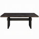 Vonn Dining Table Wide Panel Legs 80 Inch Rectangular Top Black BM328827