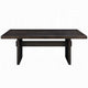 Vonn Dining Table, Wide Panel Legs, 80 Inch Rectangular Top, Black