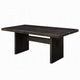 Vonn Dining Table, Wide Panel Legs, 80 Inch Rectangular Top, Black