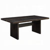 Vonn Dining Table, Wide Panel Legs, 80 Inch Rectangular Top, Black