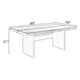 Vonn Dining Table, Wide Panel Legs, 80 Inch Rectangular Top, Black