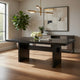 Vonn Dining Table, Wide Panel Legs, 80 Inch Rectangular Top, Black