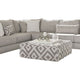 Tara Sectional L Sofa Gray Chenille 9 Accent Pillows 139 Inch BM328833