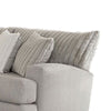 Tara 2pc Sectional Sofa and Chair Gray Chenille 9 Throw Pillows BM328834