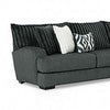 Leighton Sectional L Sofa Gray Chenille 9 Throw Pillows 139 Inch BM328845