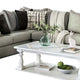 Nate Sectional L Sofa Gray Linen 6 Accent Throw Pillows 107 Inch BM328846