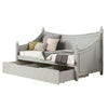 Kiki Twin Size Daybed 4 Poster Design Modern Light Gray Finish BM328905