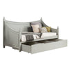 Kiki Twin Size Daybed, 4 Poster Design, Modern Light Gray Finish
