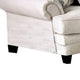 Amy 2pc Sofa and Loveseat Set w 9 Accent Pillows Ivory Faux Linen BM328924