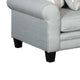 Tyea 2pc Sofa and Loveseat Set w 8 Accent Pillows Blue Gray Fabric BM328925