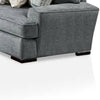 Ricy Sectional Corner L Sofa with 9 Pillows Blue Chenille 122 Inch BM328935