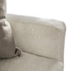 Hyna Sectional Sofa Ivory Chenille 9 Accent Throw Pillows 137 Inch BM328946