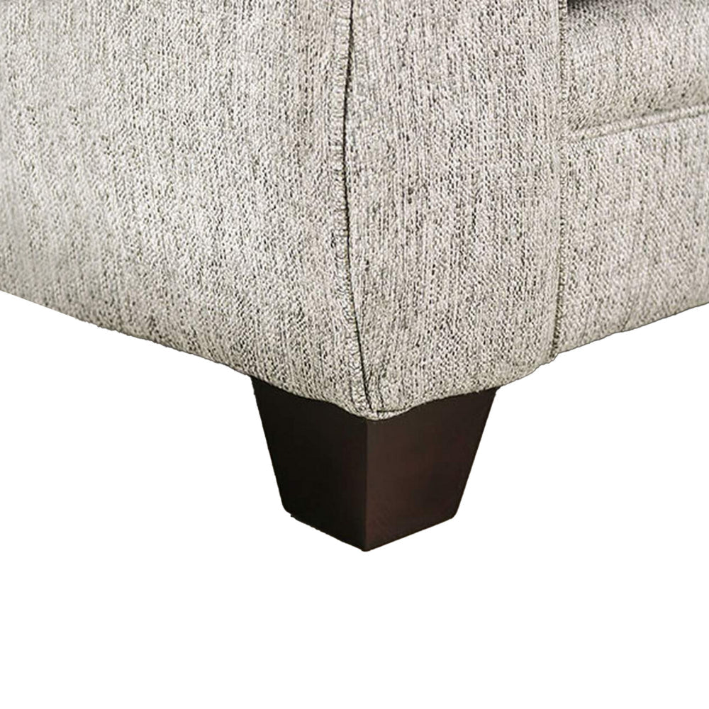 Ericca Sectional Sofa Gray Green Linen like 8 Throw Pillows 113in BM328947