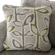 Ericca Sectional Sofa Gray Green Linen like 8 Throw Pillows 113in BM328947