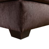 Tom Sectional Sofa Chocolate Brown Chenille 9 Pillows 125 Inch BM328960