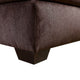 Tom Sectional Sofa Chocolate Brown Chenille 9 Pillows 125 Inch BM328960