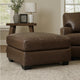 Ashley Barl Oversized Ottoman, Plush Dark Brown Faux Leather Cushion, 36 Inch