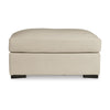 Ashley Rove Ottoman 44 Inch Plush Cream Real and Faux Leather Cushion Top BM328964