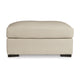 Ashley Rove Ottoman 44 Inch Plush Cream Real and Faux Leather Cushion Top BM328964