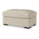 Ashley Rove Ottoman 44 Inch Plush Cream Real and Faux Leather Cushion Top BM328964