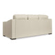 Ashley Rove Sofa 93 Inch Plush Cushioned Cream Real and Faux Leather Seats BM328967