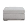 Ashley Gaby Low Profile Ottoman with Storage Locking Wheels Gray 37 Inch BM328969