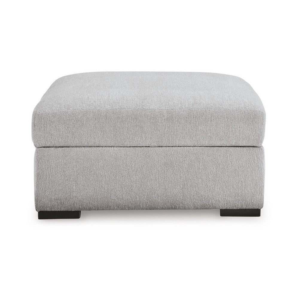 Ashley Gaby Low Profile Ottoman with Storage Locking Wheels Gray 37 Inch BM328969