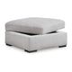 Ashley Gaby Low Profile Ottoman with Storage Locking Wheels Gray 37 Inch BM328969