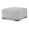 Ashley Gaby Low Profile Ottoman with Storage Locking Wheels Gray 37 Inch BM328969