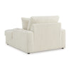 Ashley Lindy Chaise Lounge Chair, Reversible Cushions Ivory Polyester 64 Inch