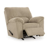 Ashley Simy Rocker Recliner Chair Pillow Top Arms Cream White Corduroy BM328974