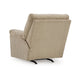 Ashley Simy Rocker Recliner Chair Pillow Top Arms Cream White Corduroy BM328974