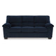 Ashley Simy Sofa Pillow Top Arms 83 Inch Dark Navy Blue Corduroy Polyester BM328976