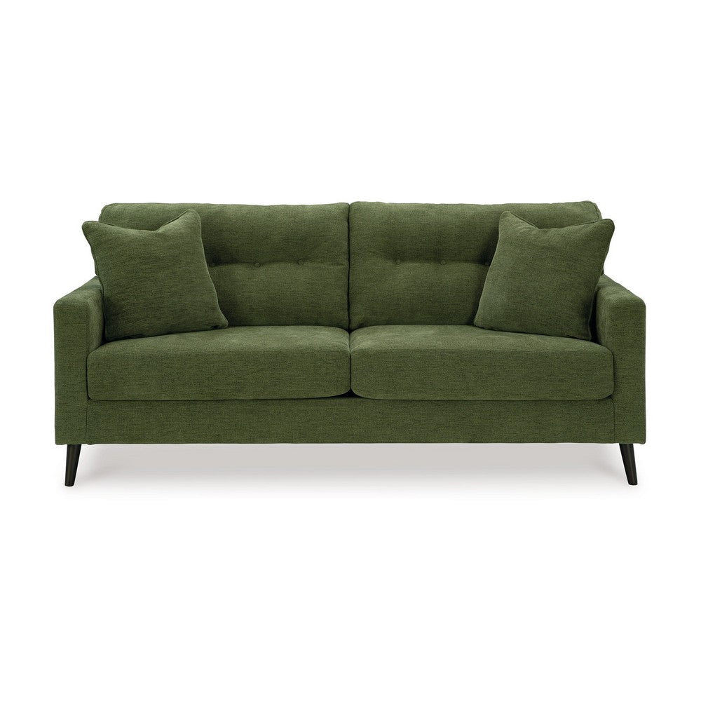 Ashley Bixy Sofa 2 Accent Throw Pillows 79 Inch Green Tufted Polyester BM328977
