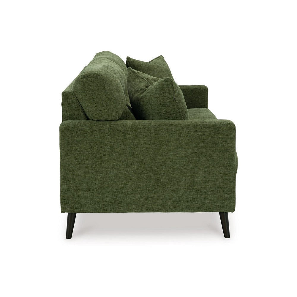 Ashley Bixy Sofa 2 Accent Throw Pillows 79 Inch Green Tufted Polyester BM328977