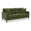 Ashley Bixy Sofa, 2 Accent Throw Pillows, 79 Inch Green Tufted Polyester